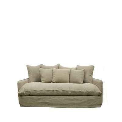 Bahama Slipcover couch- 2 seater- Khaki