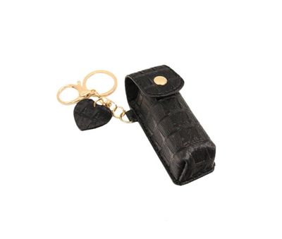 Keychain Lipstick Holder - Black