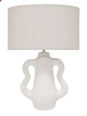 EDEN CERAMIC TABLE LAMP WHITE PRE-ORDER 16TH SEP 24