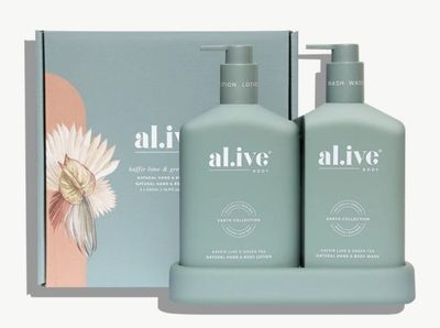 al.ive Body Wash &amp; Lotion Duo - Kaffir Lime &amp; Green Tea