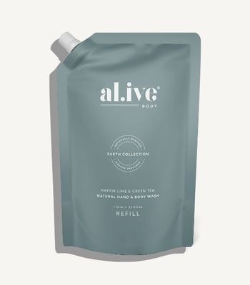 al.ive 1 Litre Wash Refill - Kaffir Lime &amp; Green Tea