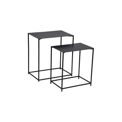 Black Harmony Iron Nesting Side Tables