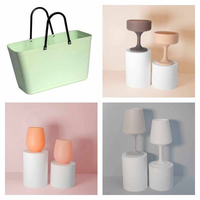 Hinza Tote Large  + Silicone Glasses Set of 2 Bundle Various Colours