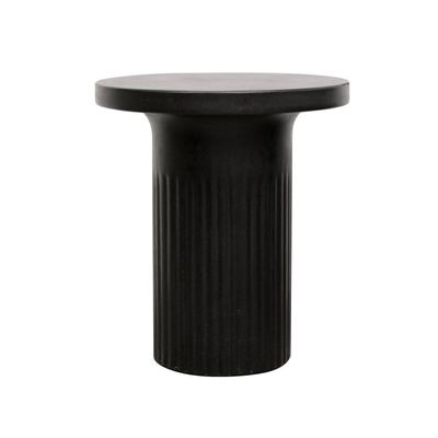 Roma Concrete Side Table - Black