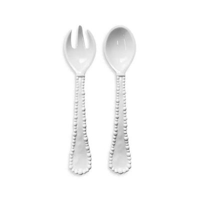 Melamine Pearl Serving Spoons (Set of 2)