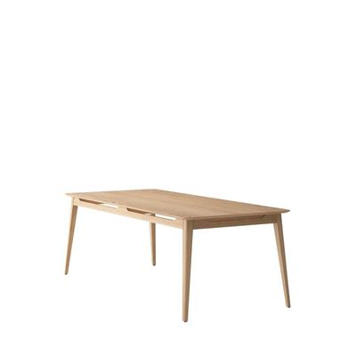 Rokke 220cm Solid Oak Dining Table | Natural Timber 8 to 10 Seater