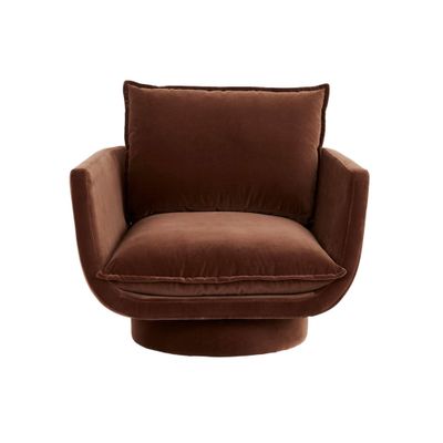 Kennedy Loft Swivel Occasional Chair - Chocolate