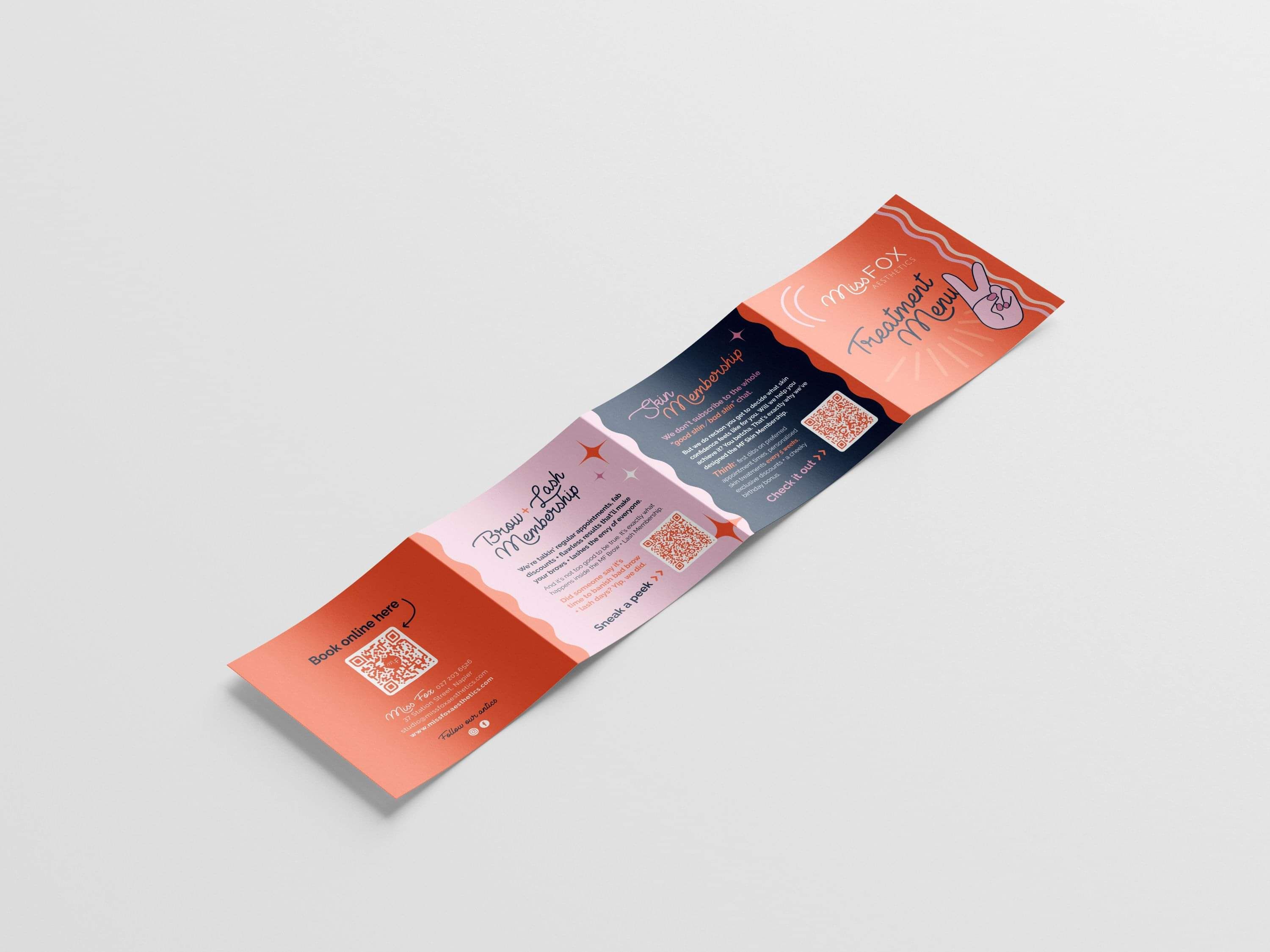 Image of Treatment Menu Design