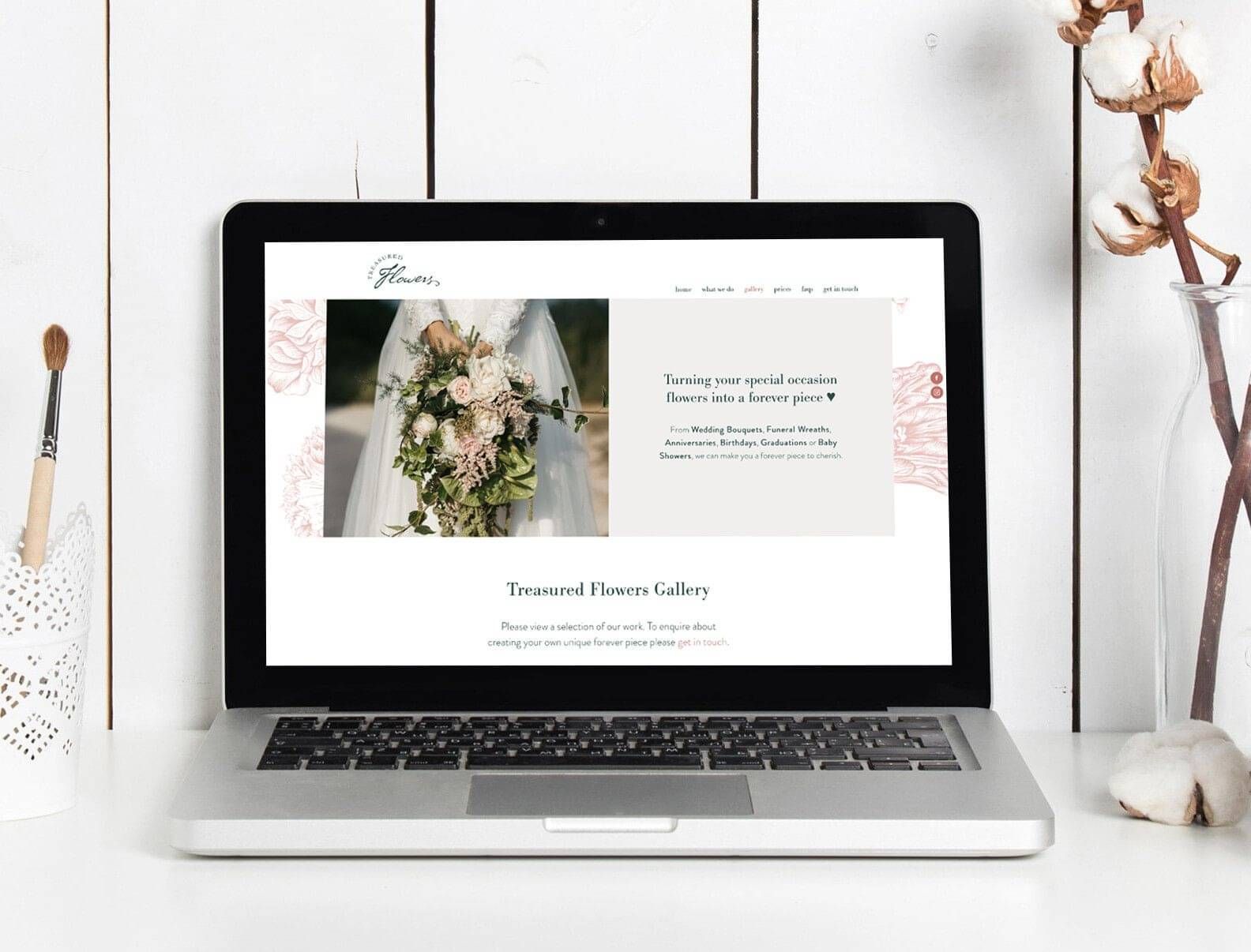 Treasured Flowers Website Design | Designerbloom