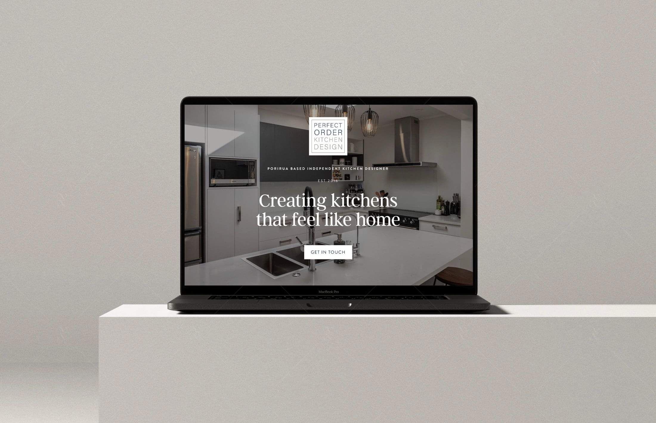 1 page Kitchen Design website design by Designerbloom Wellington Website Designer