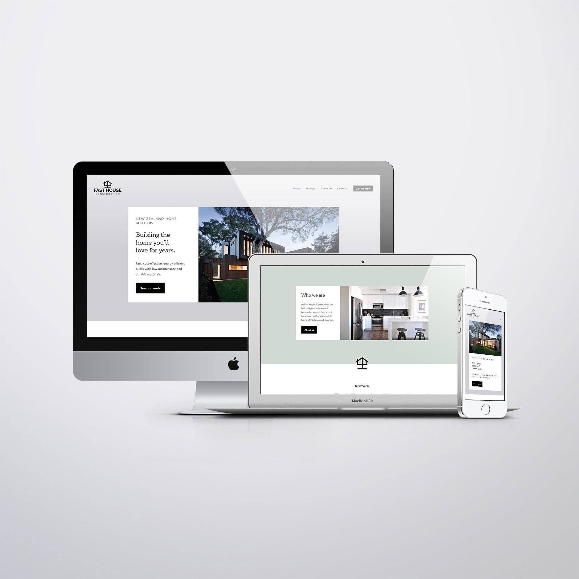 Building Company Website Design Wellington | Designerbloom Website Design
