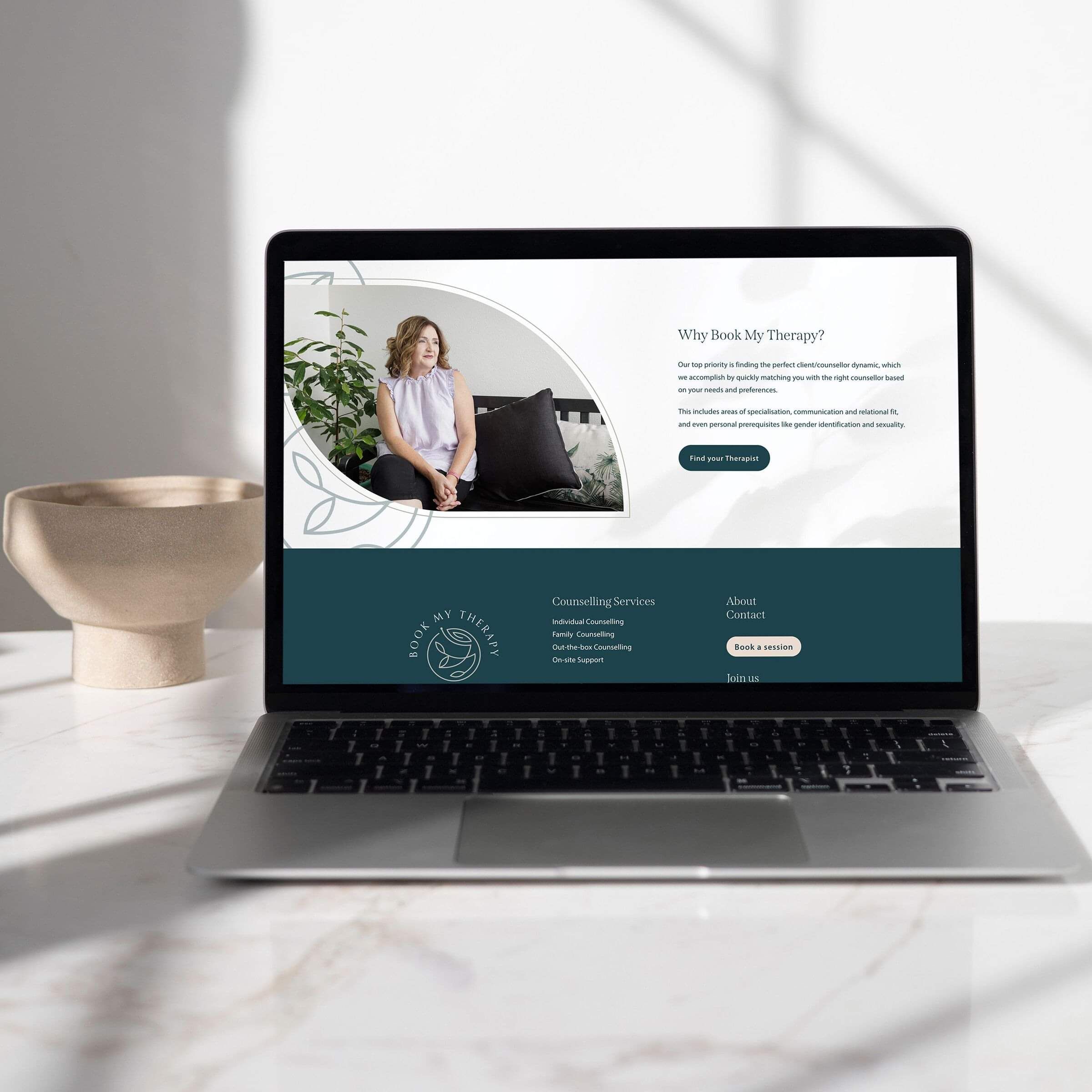 Website design for Counsellors Wellington | Designerbloom Graphic Design