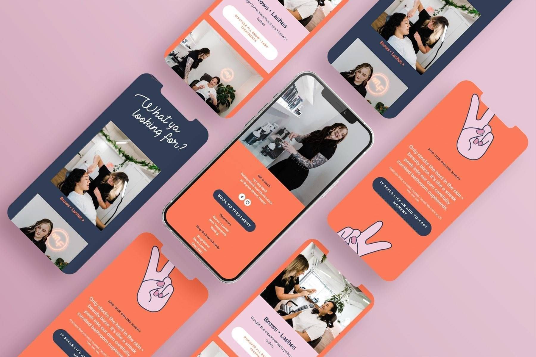 Miss Fox Website | Beauty Website Design | Designerbloom Graphic Design