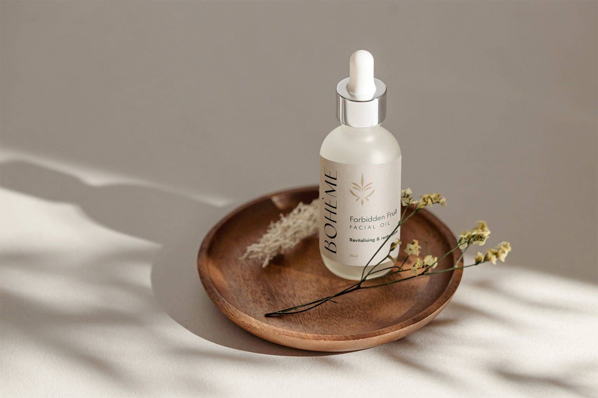 Picture of a label design for Facial Oil