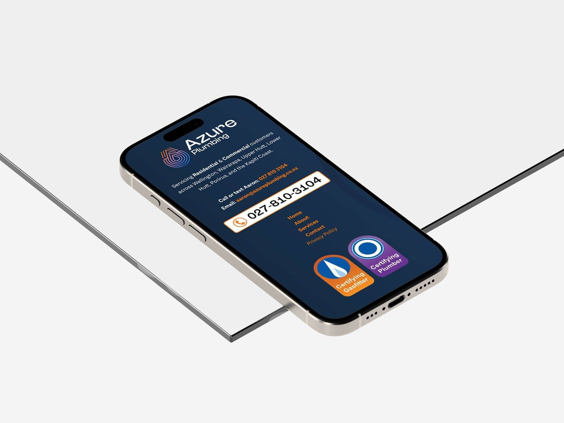Website Design for a plumbing and gasfitting client