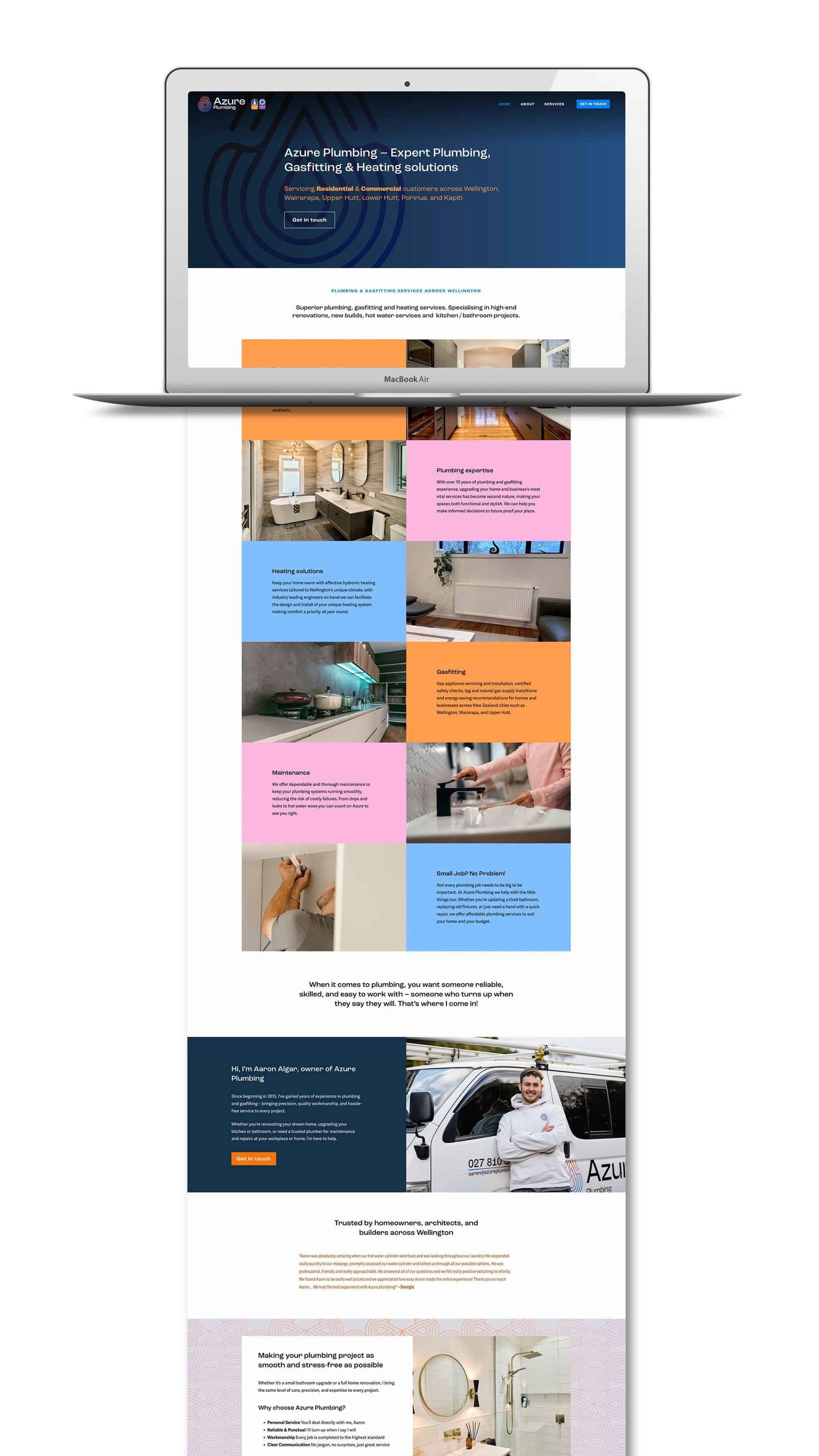 Plumbing Website Design Wellington