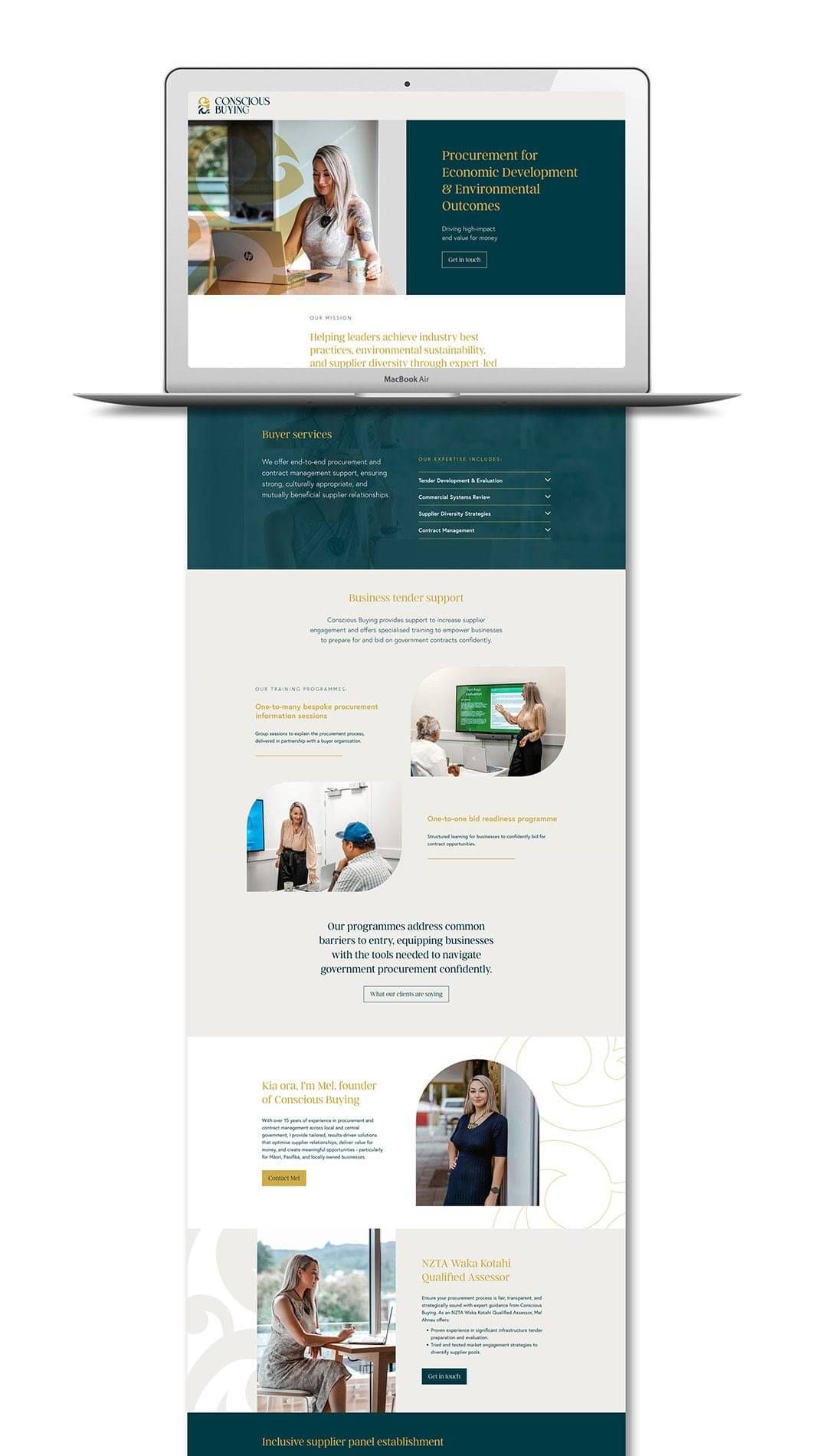 1 page website design for consultancy company