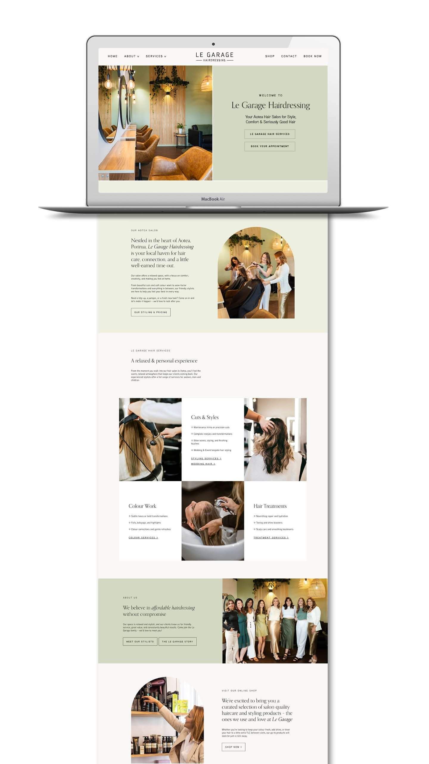 Picture of Hair Salon Website Design Wellington