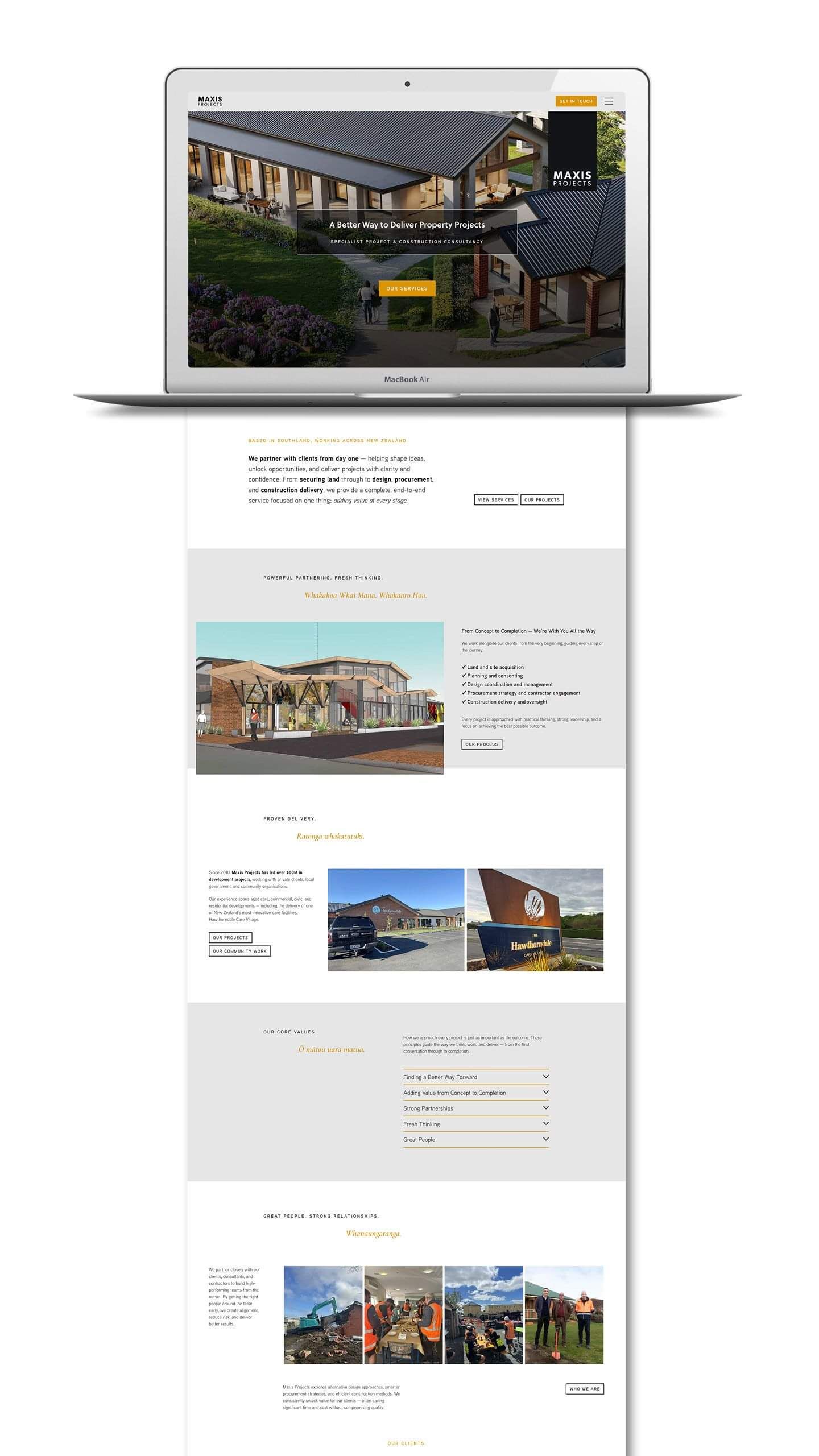 Construction Consultancy Website Design New Zealand