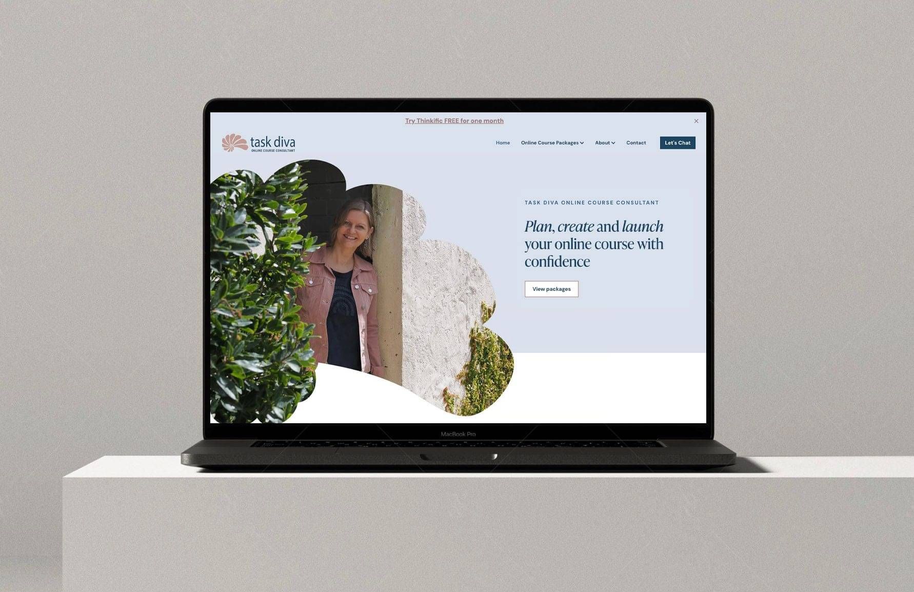 Online Course Consultant Website Design