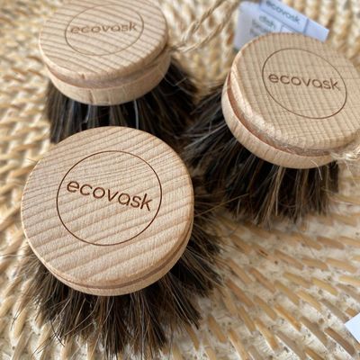 Ecovask Replacement Brush Heads - Horse Hair mix bristle 3 Pack