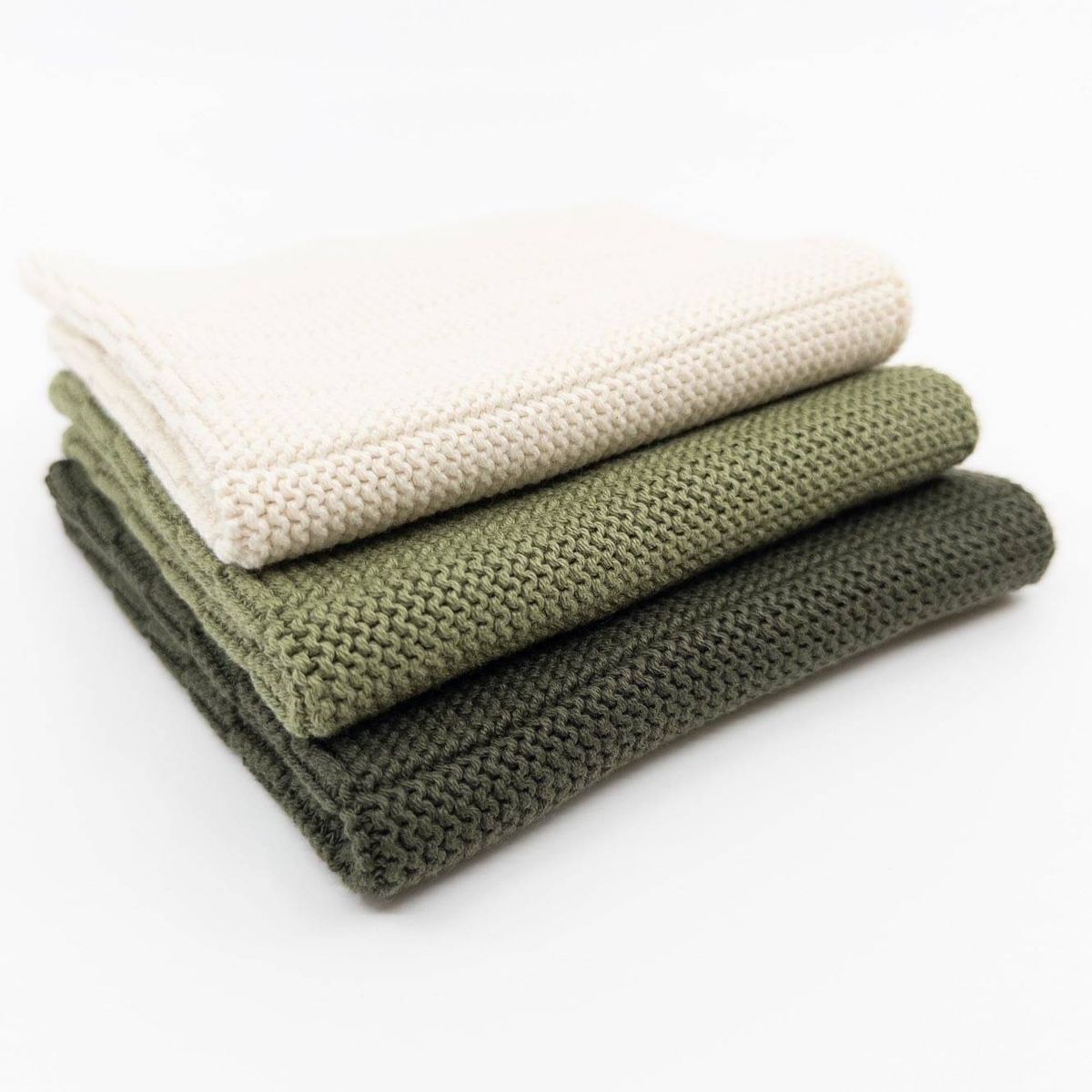 Organic Cotton Dishcloth - 3pk