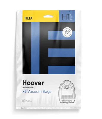 FILTA HOOVER MICROFIBRE VACUUM CLEANER BAGS 5 PACK (F027)