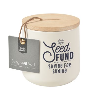 Burgon &amp; Ball - Seed Fund Money Box in Stone