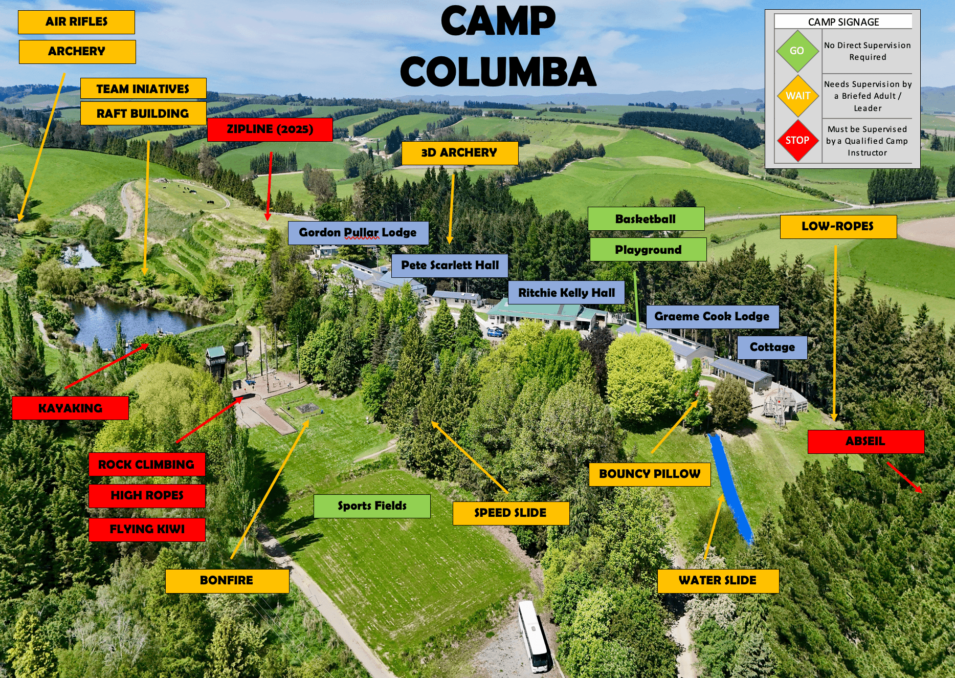 Camp Columba Map