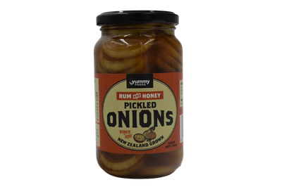 Pickled Onions in Rum &amp; Honey - Sliced 400g