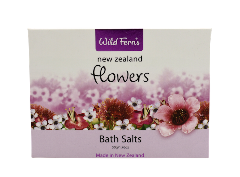 New Zealand Flowers Bath Salts Sachet 50g