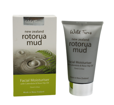 Rotorua Mud Facial Moisturiser with Calendula &amp; Rose Hip Oil 75ml