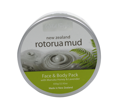 Rotorua Mud Face &amp; Body Pack with Mānuka Honey &amp; Lavender 650g
