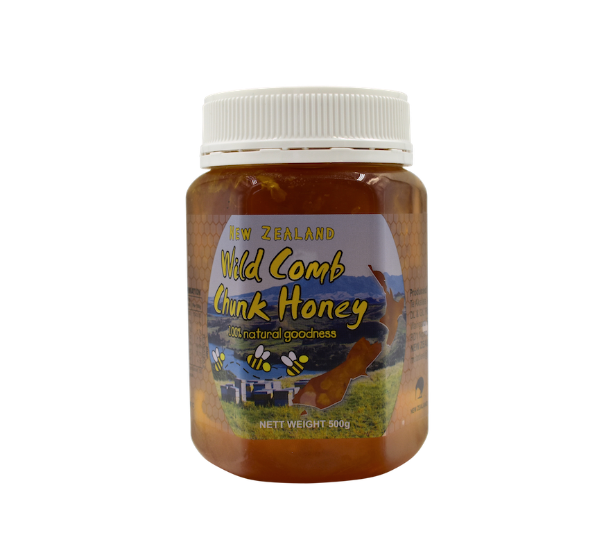 Te Akatea Wild Comb Chunk Honey 500g