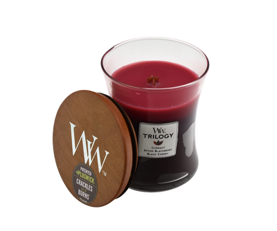 WoodWick Sun Ripened Berries Trilogy Candle - Medium