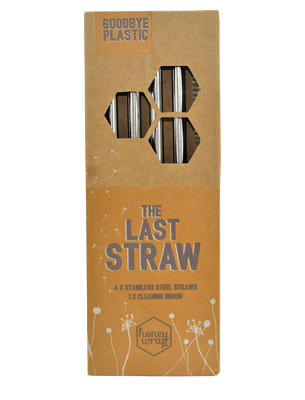 The Last Straw - Stainless Steel Straws - Pack of 4