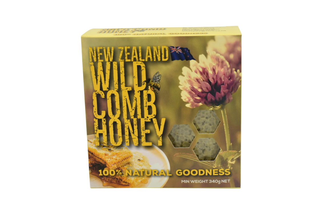 NZ Wild Comb Honey Wooden Box