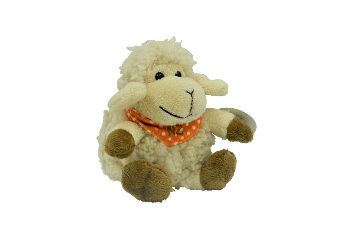 Sheep Toy Orange Bandana Small