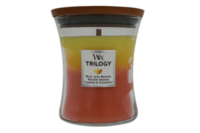 Woodwick Tropical Sunrise Trilogy Candle - Medium