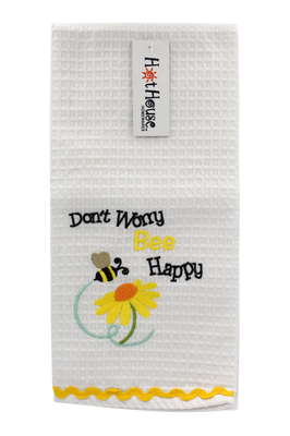 Tea Towel Don&#039;t Worry, Bee Happy