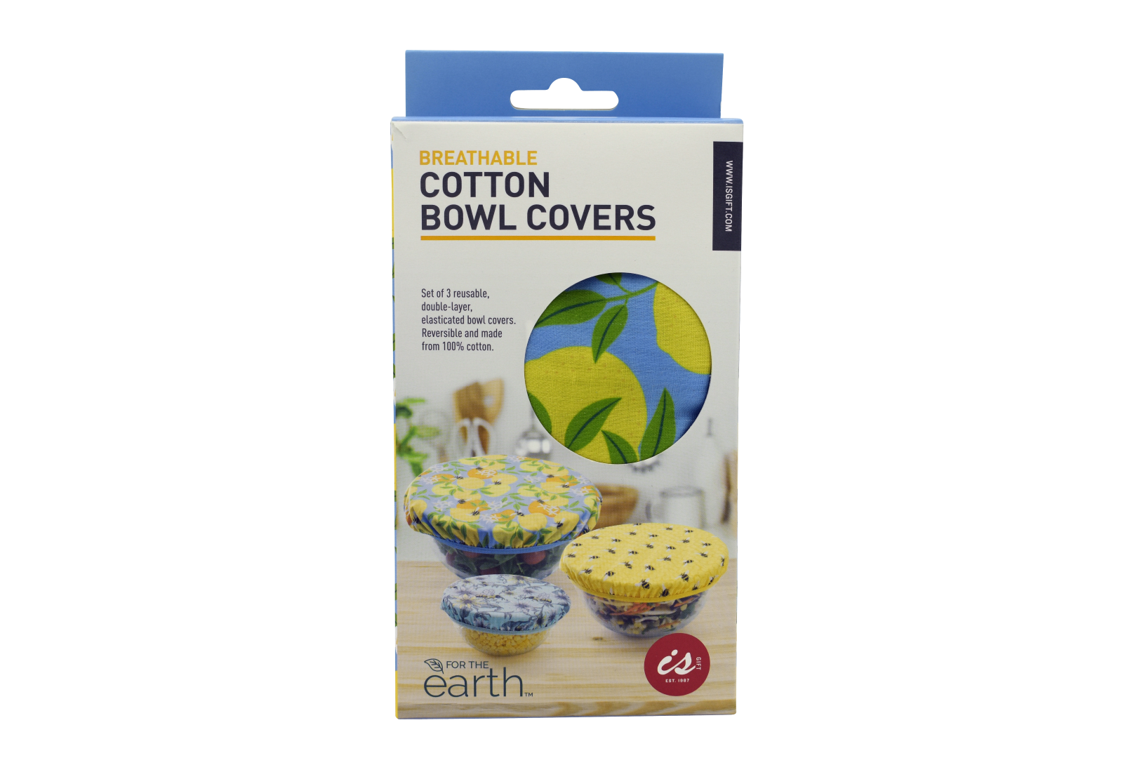 Breathable Cotton Bowl Covers - Set of 3
