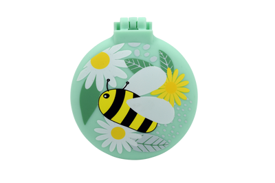 Buzzing Bees Compact Hairbrush and Mirror