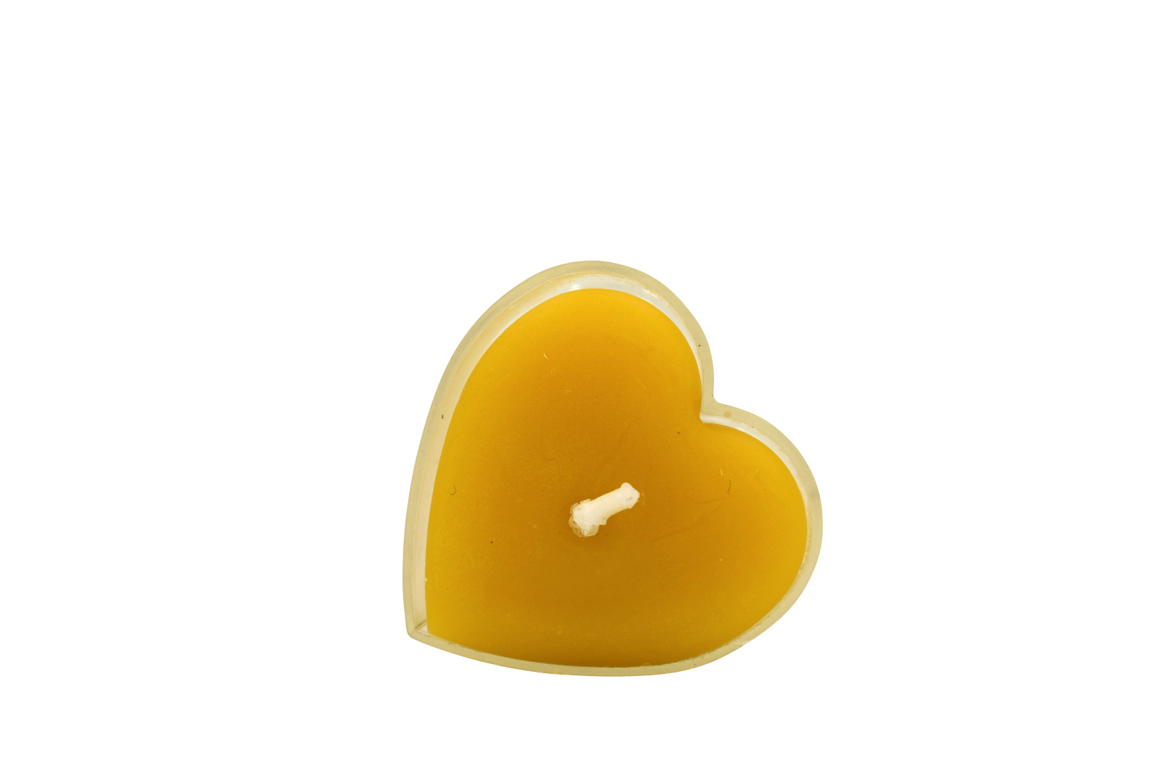Beeswax Heart-Shaped Tealight Candle