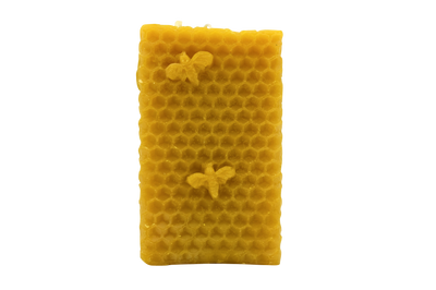Beeswax Honeycomb Cube Candle 60x60mm