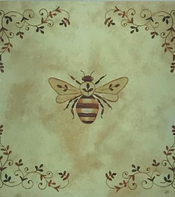 Antique Bee Card