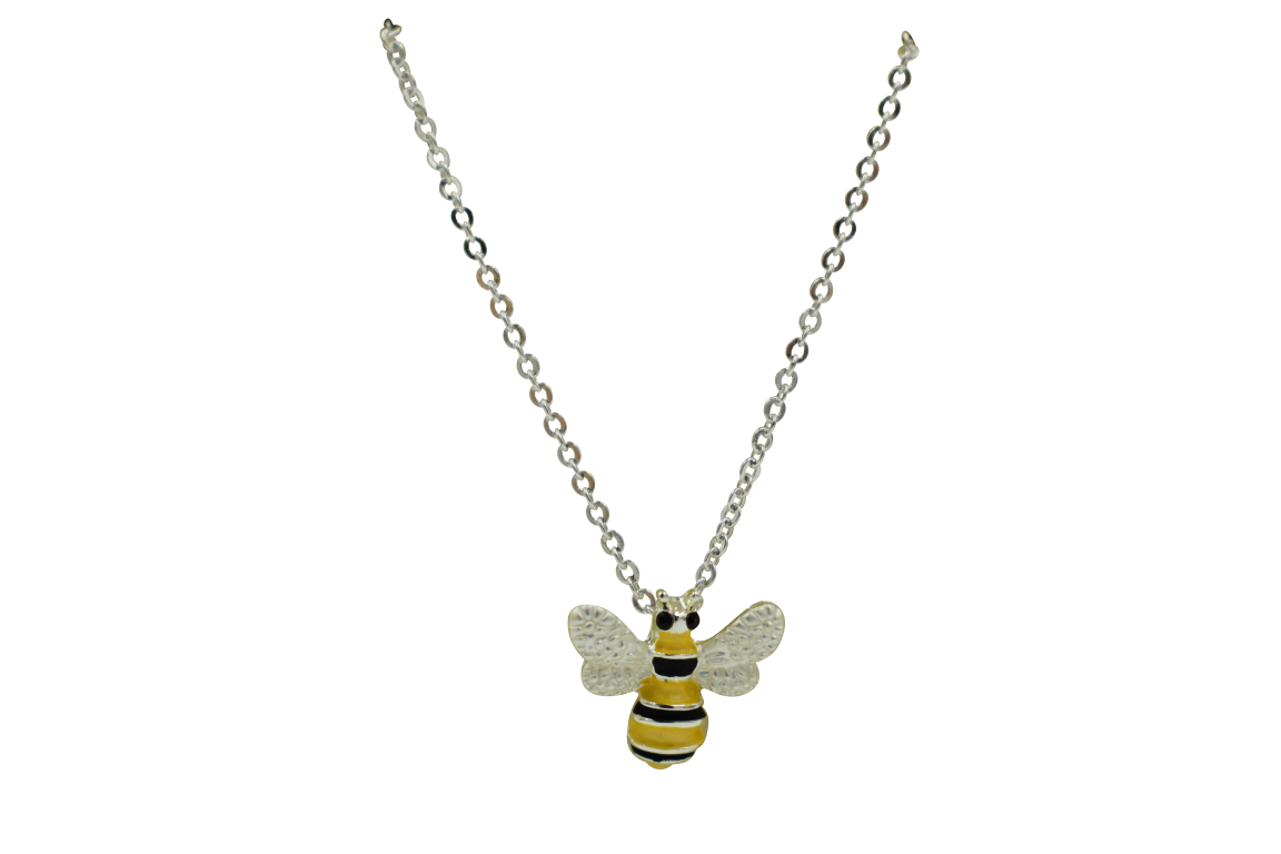 Silver Bee Pendant Boxed