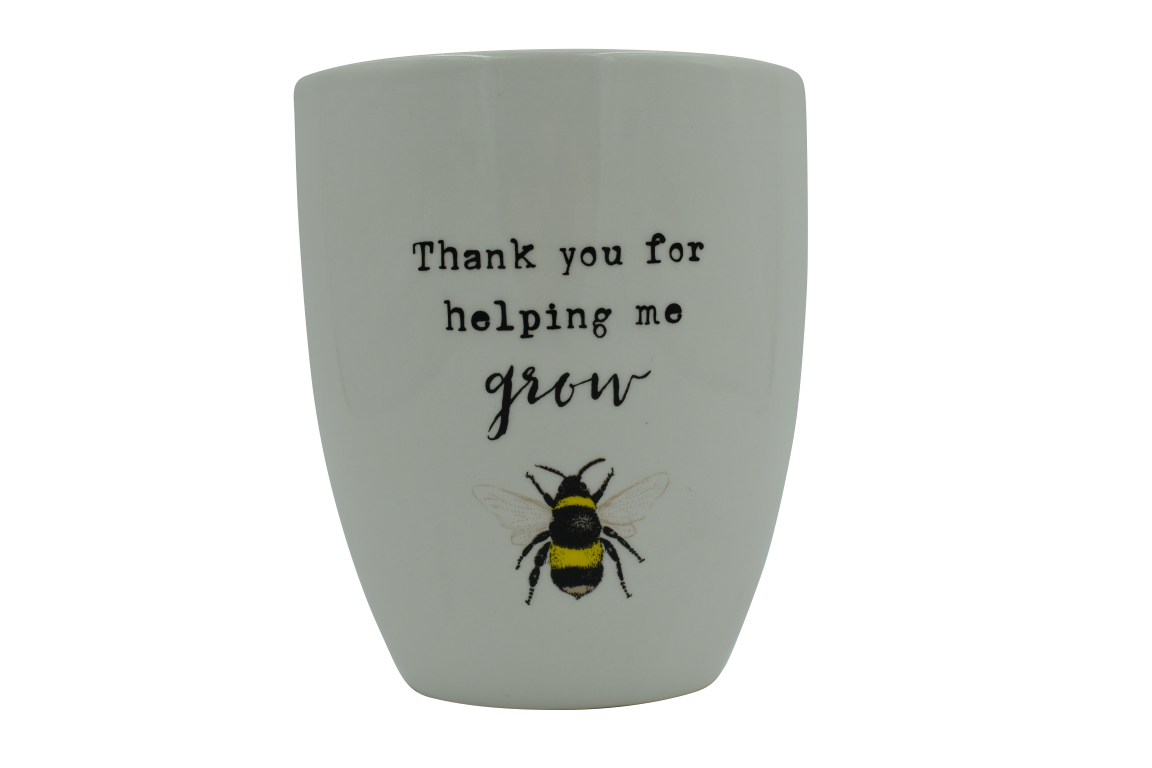 &#039;Thank you for helping me grow&#039; Planter