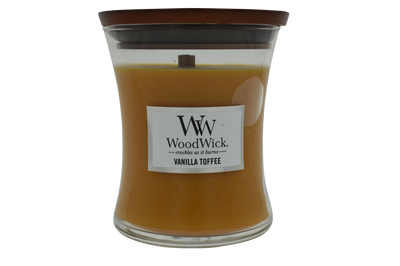 Woodwick Vanilla Toffee Candle - Medium