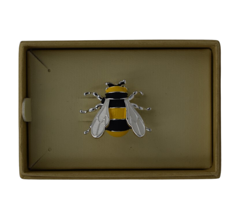 Boxed Bumblebee Silver Brooch