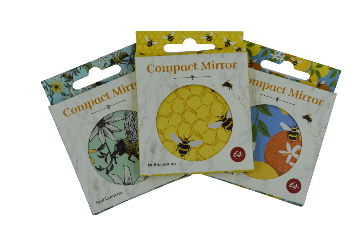Compact Mirror - Bees